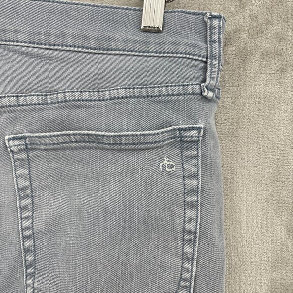 Rag & Bone Men's 33x32 Fit 2 Slim Aero Stretch Jean French Blue Light Wash Denim - Picture 8 of 15